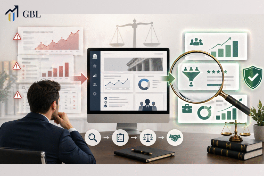 Law Firm SEO Agency case study focusing on real leads, conversions, and ROI instead of vanity traffic and keyword metrics
